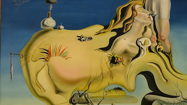 Dali-Gemälde: Visage Du Grand Mastarbateur