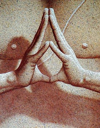 Fingerstellung bei Meditation