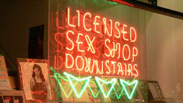 Licensed Sex Shop Leuchtschrift