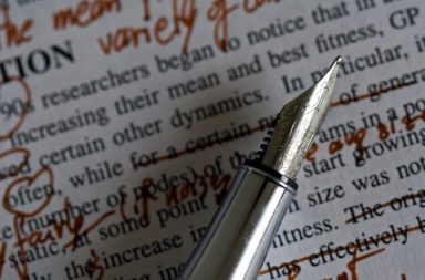 Füller, Korrekturen und Notizen