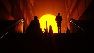 Treppenstufen ins Sonnenlicht