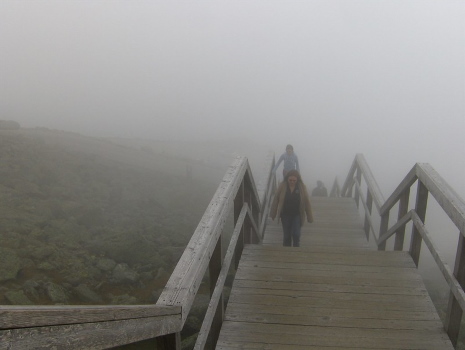 Treppe im Nebel